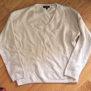 GAP Cream V-Neck Sweater